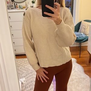 Madewell white sweater